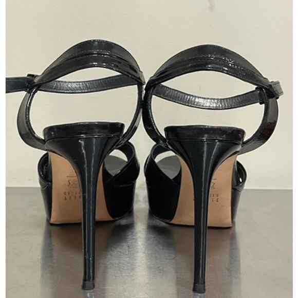 Stuart Weitzman Patent Leather Strappy Platform Stilettos Women's Sz 7 - Picture 5 of 12